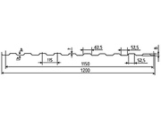 Профнастил оцинкованный 1 сорт С-8 0,55 х 1150 мм №2