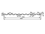 Профнастил оцинкованный 1 сорт С-21 0,65 х 1000 мм №2