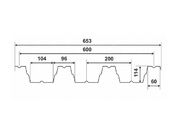 Профнастил оцинкованный 1 сорт Н-114 0,8 х 600 мм №3